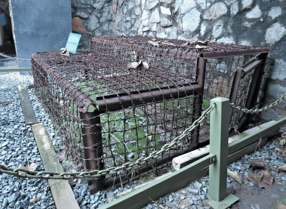 One of the most haunting areas is the "Tiger Cages", a chilling replica of the prison cells once used to hold political prisoners